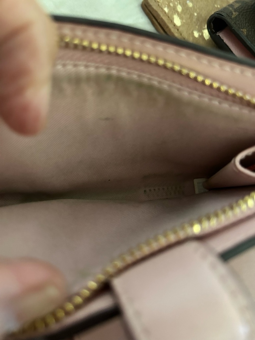 Coach Brown Signature Canvas Wallet with Pink Snap - Picture 7 of 7